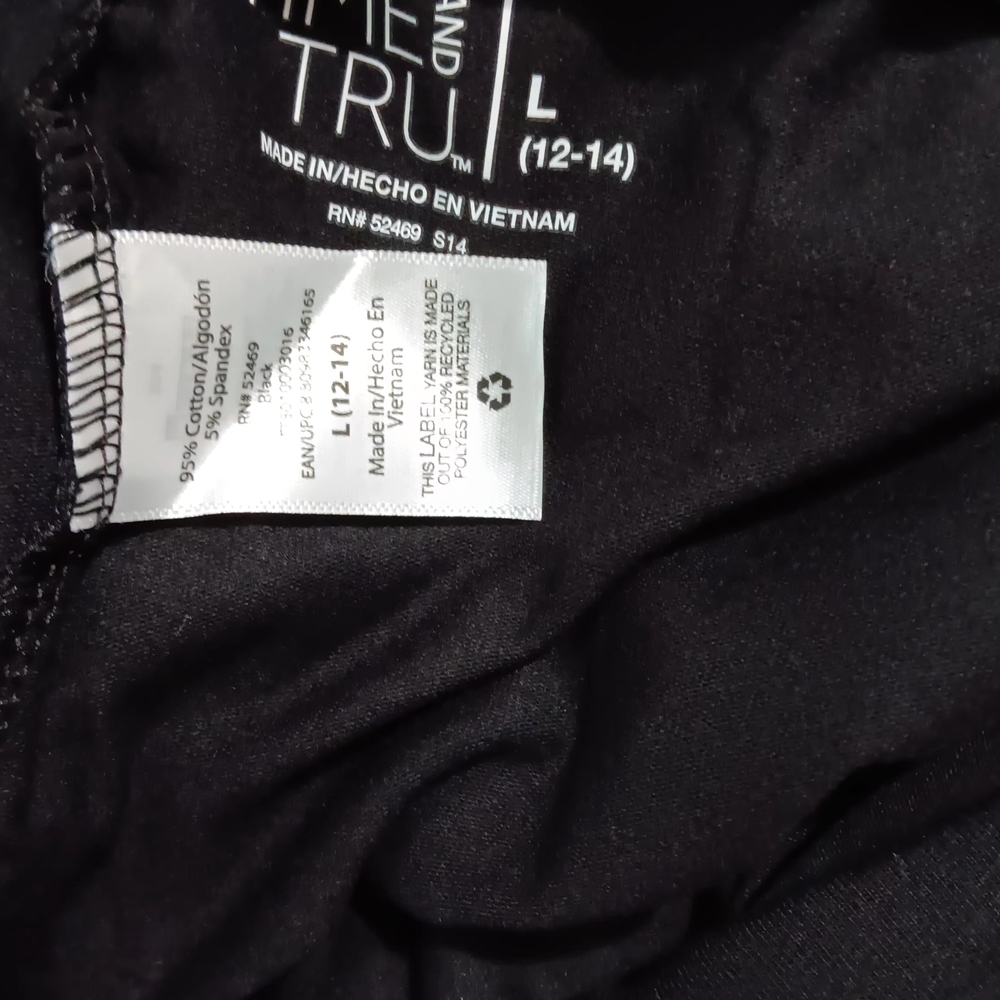 Time and Tru Classic Black Leggings - Picture 3 of 6